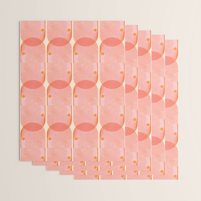 Abstraction_SUN_SUMMER_RED_HOT_SHINE_POP_ART_0322M Wrapping Paper Gallery Image 3