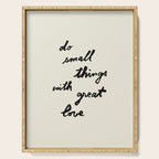 Do Small Things With Great Love - Brush Script Typography Quote Serving Tray Gallery Image 1