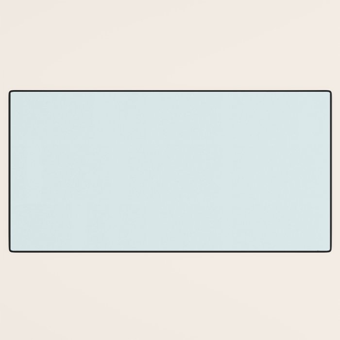 Pale Powder Blue Light Ice Blue Solid Color Desk Mat Gallery Image 3
