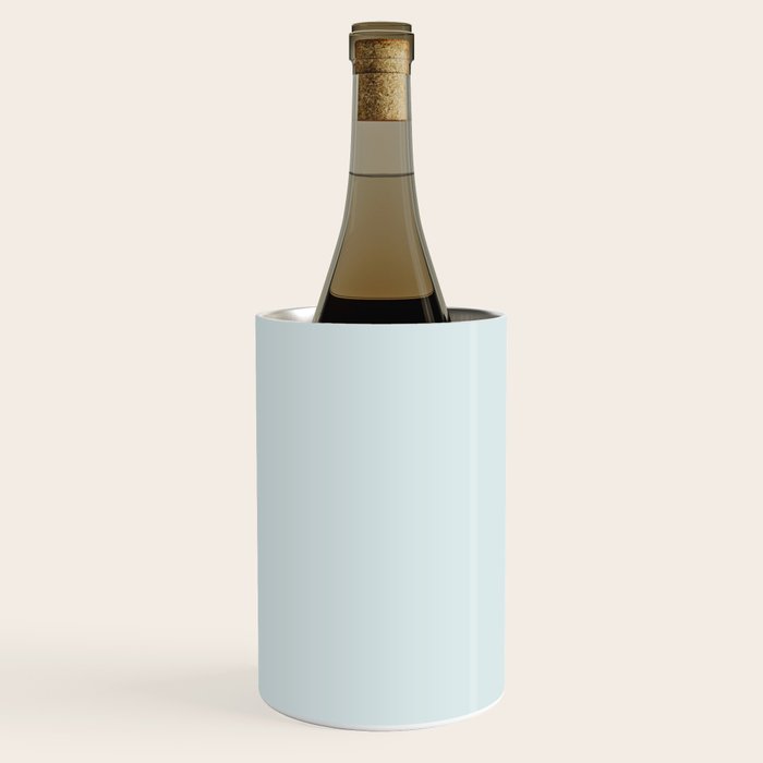 Pale Powder Blue Light Ice Blue Solid Color Wine Chiller Gallery Image 2