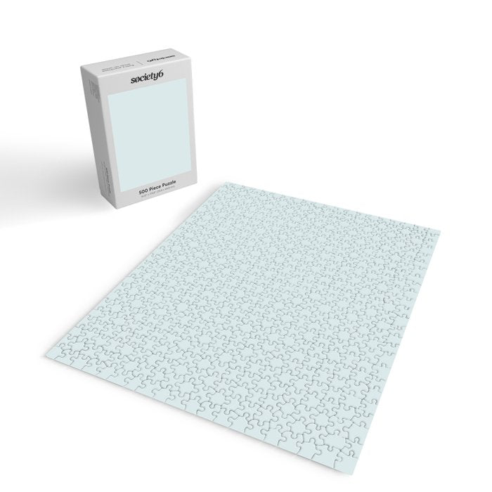 Pale Powder Blue Light Ice Blue Solid Color Jigsaw Puzzle Gallery Image 2