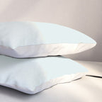 Pale Powder Blue Light Ice Blue Solid Color Pillow Sham Gallery Image 3