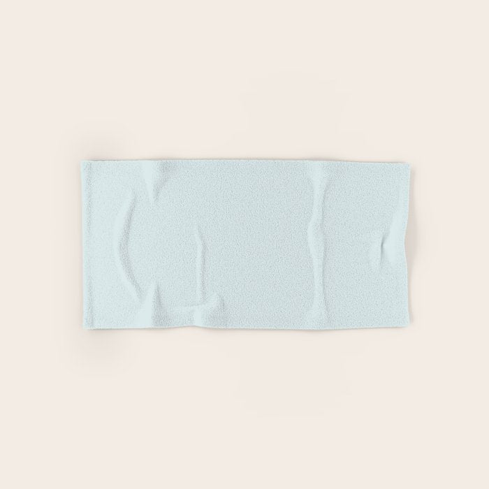 Pale Powder Blue Light Ice Blue Solid Color Bath Towel Gallery Image 1