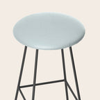 Pale Powder Blue Light Ice Blue Solid Color Stool Gallery Image 2