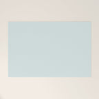 Pale Powder Blue Light Ice Blue Solid Color Welcome Mat Gallery Image 1