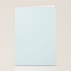 Pale Powder Blue Light Ice Blue Solid Color Stationery Card Gallery Image 2