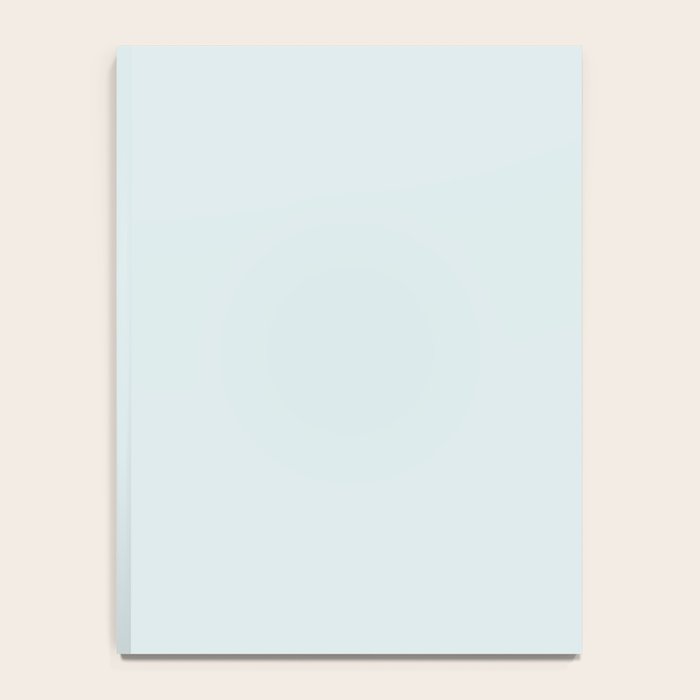 Pale Powder Blue Light Ice Blue Solid Color Notebook Gallery Image 4