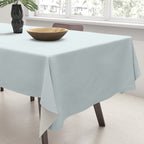 Pale Powder Blue Light Ice Blue Solid Color Tablecloth Gallery Image 3