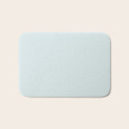 Pale Powder Blue Light Ice Blue Solid Color Bath Mat Gallery Image 1
