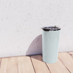 Pale Powder Blue Light Ice Blue Solid Color Travel Mug Gallery Image 4