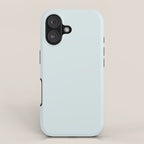 Pale Powder Blue Light Ice Blue Solid Color iPhone Case Gallery Image 1