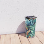 Tropical Jungle Colorful Garden, Floral Prints Travel Mug Gallery Image 4