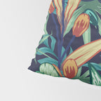 Tropical Jungle Colorful Garden, Floral Prints Pillow Sham Gallery Image 4