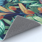 Tropical Jungle Colorful Garden, Floral Prints Rug Gallery Image 4