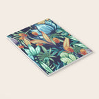 Tropical Jungle Colorful Garden, Floral Prints Notebook Gallery Image 3