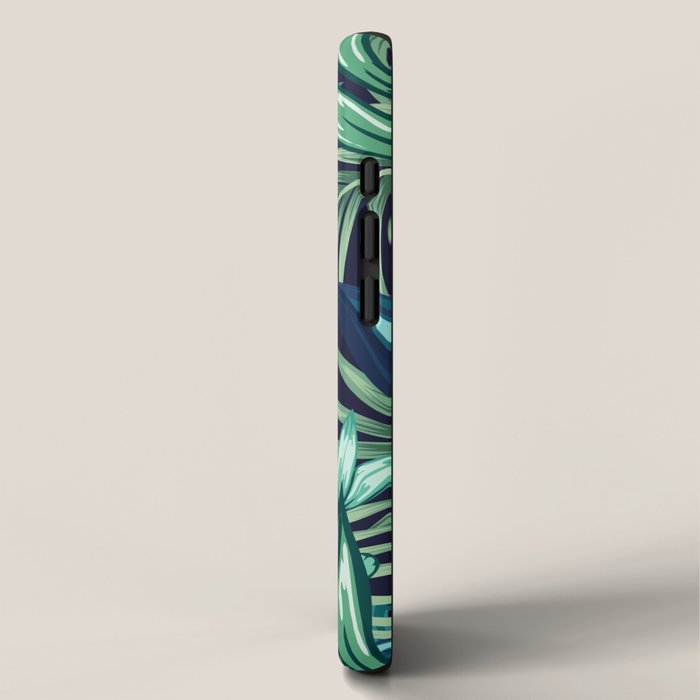 Tropical Jungle Colorful Garden, Floral Prints iPhone Case Gallery Image 2