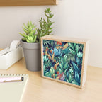 Tropical Jungle Colorful Garden, Floral Prints Mini Art Print Gallery Image 2