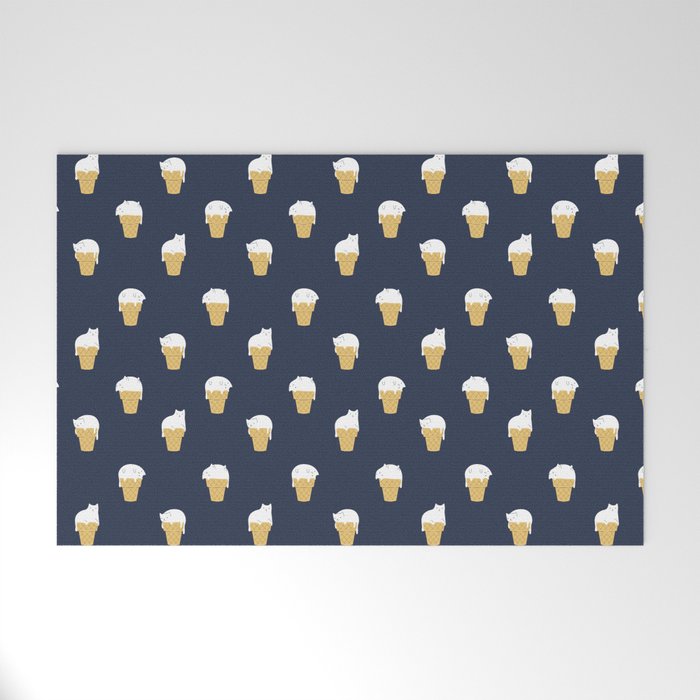 Meowlting Pattern Welcome Mat Gallery Image 1