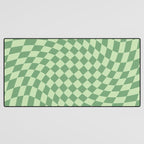 Forest Green Check Desk Mat Gallery Image 3