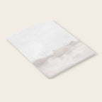 Sands of Time III - Neutral White Beige Gray Sandy Beach Ocean Gray Cloud Abstract Nature Painting Notebook Gallery Image 2