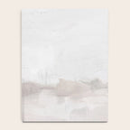 Sands of Time III - Neutral White Beige Gray Sandy Beach Ocean Gray Cloud Abstract Nature Painting Notebook Gallery Image 4