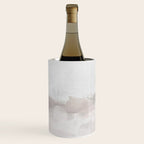Sands of Time III - Neutral White Beige Gray Sandy Beach Ocean Gray Cloud Abstract Nature Painting Wine Chiller Gallery Image 3