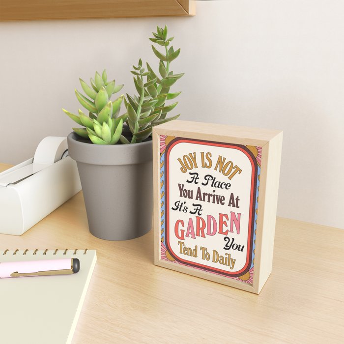 Joy Is A Garden Mini Art Print Gallery Image 2