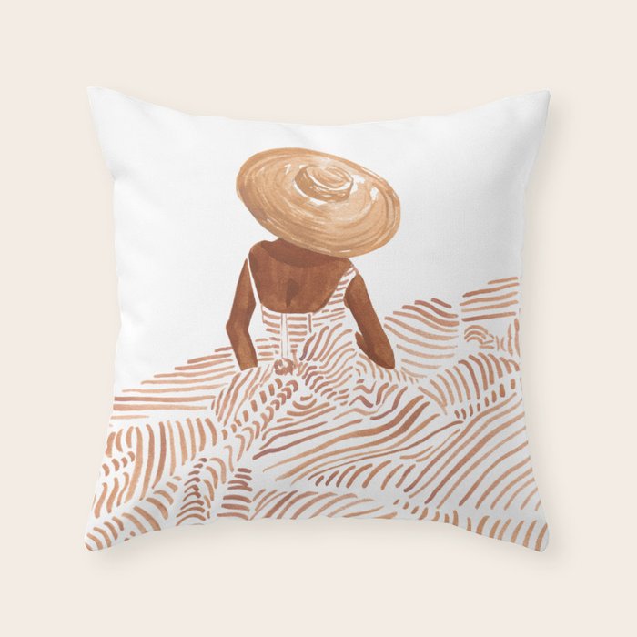 Madame Fleur Throw Pillow Gallery Image 6