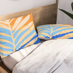 Tropical Beach at Sunset Pillow Sham Gallery Image 2