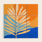 Tropical Beach at Sunset Wood Wall Art Gallery Image 1