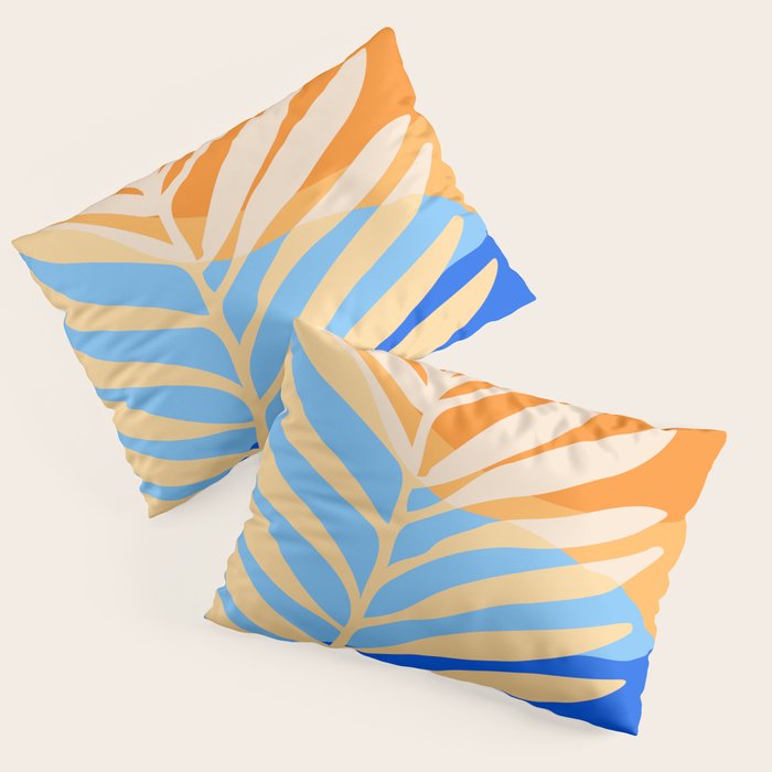Tropical Beach at Sunset Pillow Sham Gallery Image 1