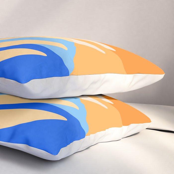 Tropical Beach at Sunset Pillow Sham Gallery Image 3
