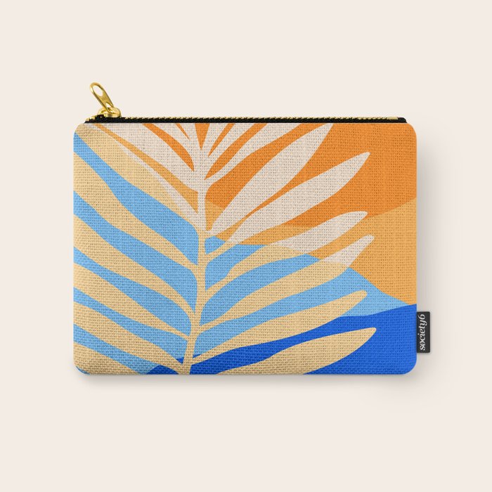 Tropical Beach at Sunset Carry All Pouch Gallery Image 1