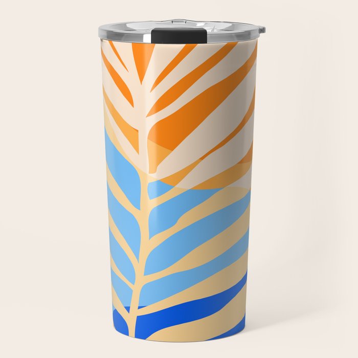 Tropical Beach at Sunset Travel Mug Gallery Image 1