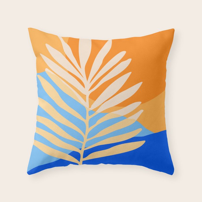 Tropical Beach at Sunset Throw Pillow Gallery Image 6