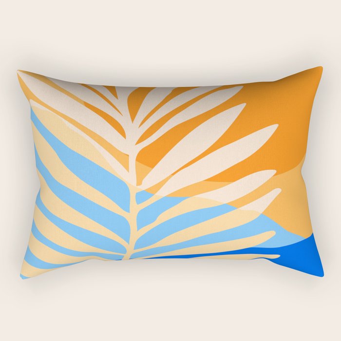 Tropical Beach at Sunset Rectangular Pillow Gallery Image 2