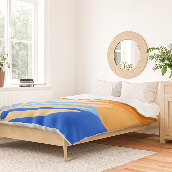 Tropical Beach at Sunset Duvet Cover Gallery Image 2