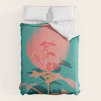 Flower noir Comforter Gallery Image 6