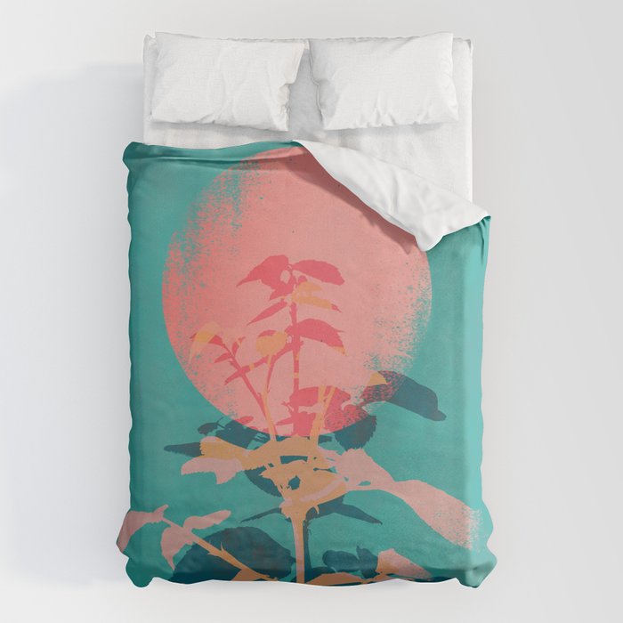 Flower noir Duvet Cover Gallery Image 6