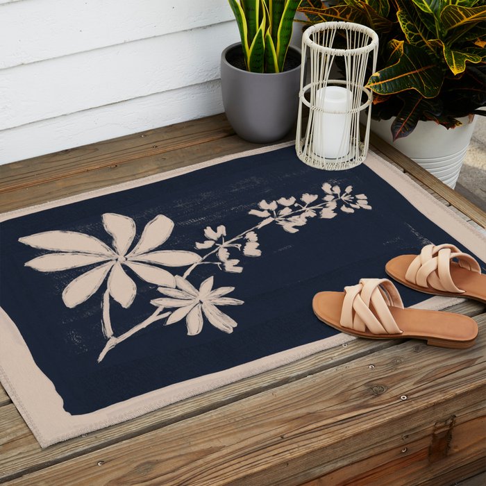 minimal plant 19 Outdoor Rug Gallery Image 2
