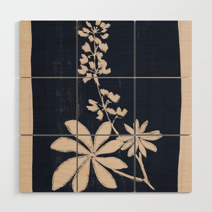 minimal plant 19 Wood Wall Art Gallery Image 1