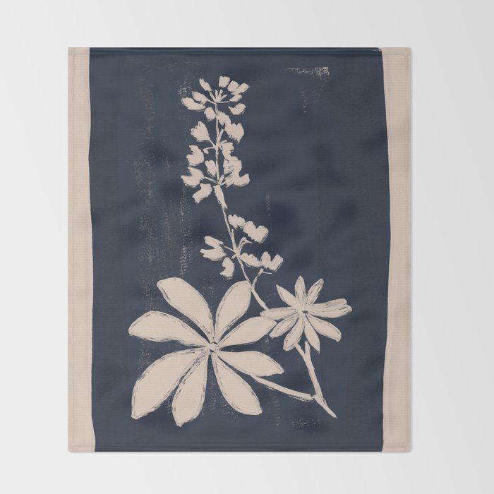 minimal plant 19 Throw Blanket Gallery Image 2