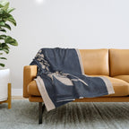 minimal plant 19 Throw Blanket Gallery Image 1