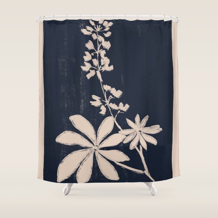 minimal plant 19 Shower Curtain Gallery Image 1