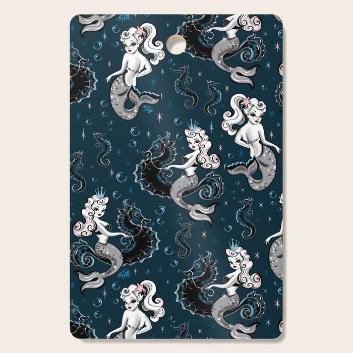 Pearla the Mermaid Riding on a Seahorse Cutting Board Gallery Image 1