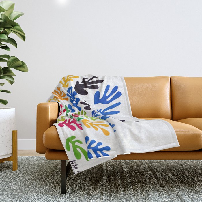 Henri Matisse - The Sheaf (La Gerbe) Throw Blanket Gallery Image 1