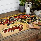 Classic Indian Roadmaster Biker Motorcycle Vintage Advertisement Poster Outdoor Rug Gallery Image 2