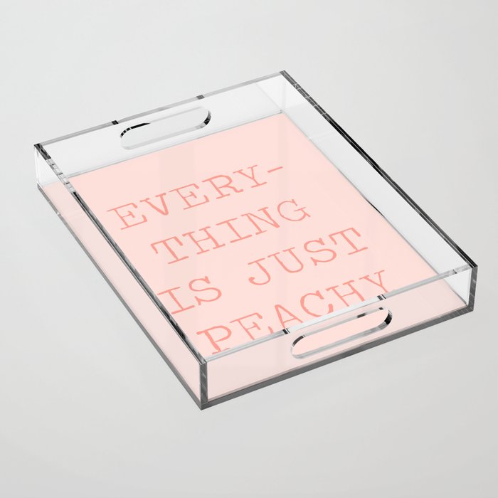Just Peachy Acrylic Tray Gallery Image 1