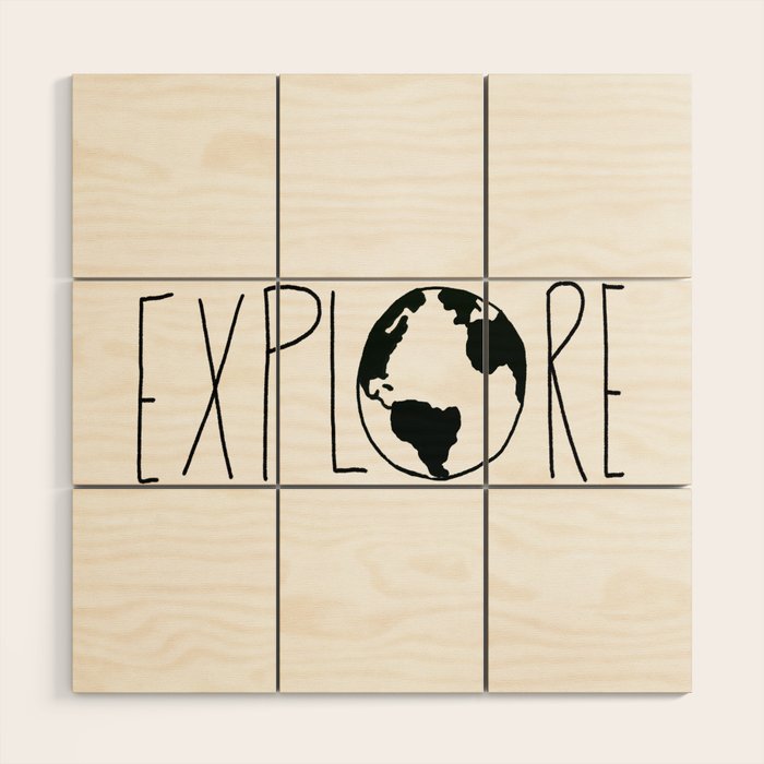Explore the Globe x BW Wood Wall Art Gallery Image 1