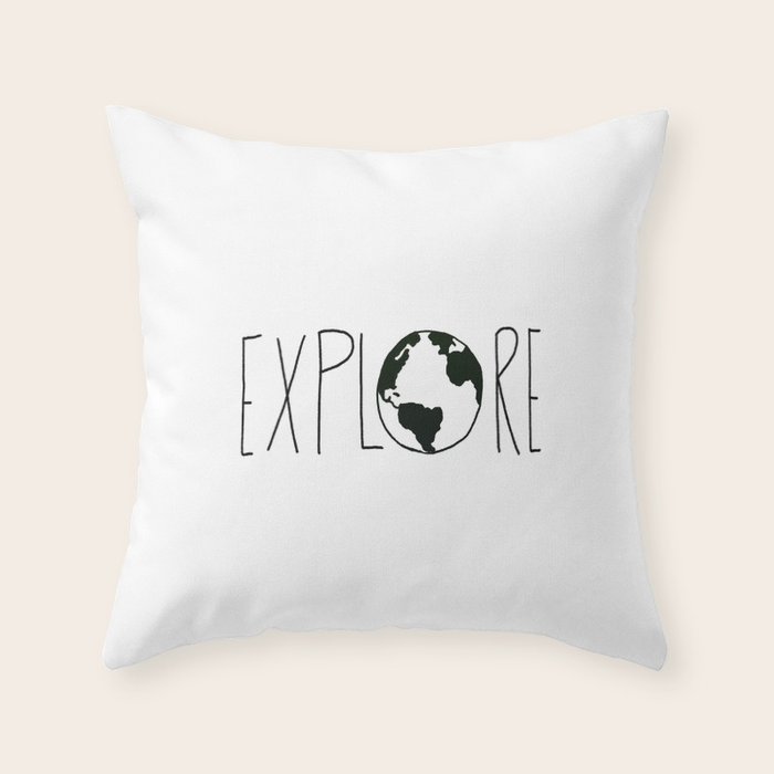 Explore the Globe x BW Throw Pillow Gallery Image 6
